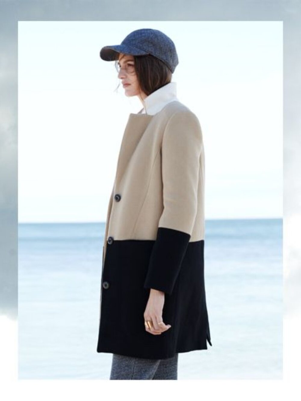 Madewell Colorblock Streetcar Coat (size 6, medium)